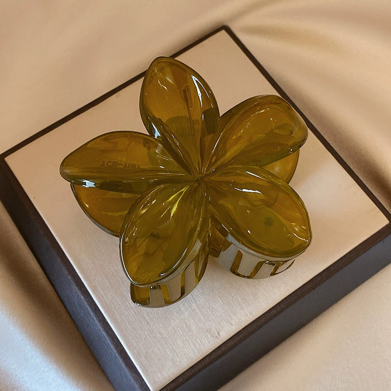 Skulpturale Haarklammer im Wave- & Flower-Design – modernes Statement-Haaraccessoire