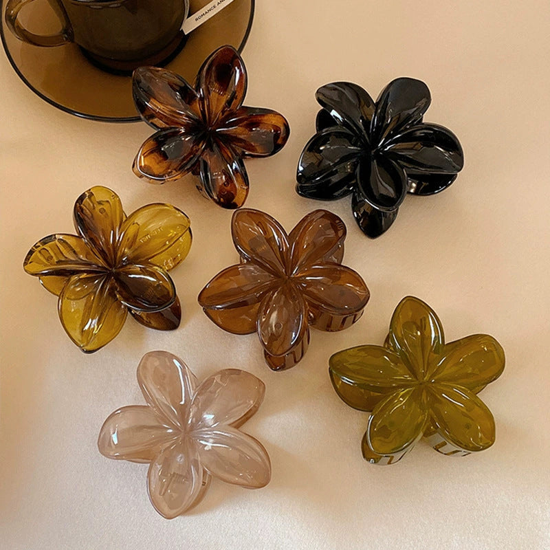 Skulpturale Haarklammer im Wave- & Flower-Design – modernes Statement-Haaraccessoire