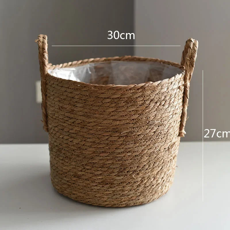 Natur Pflanzenkorb „Boho Weave“