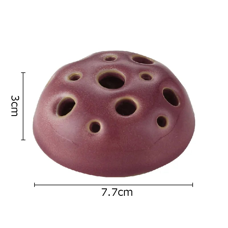 Bloom Insert Keramikaufsatz Ausführung Oxblood, glatt glasierte Keramik