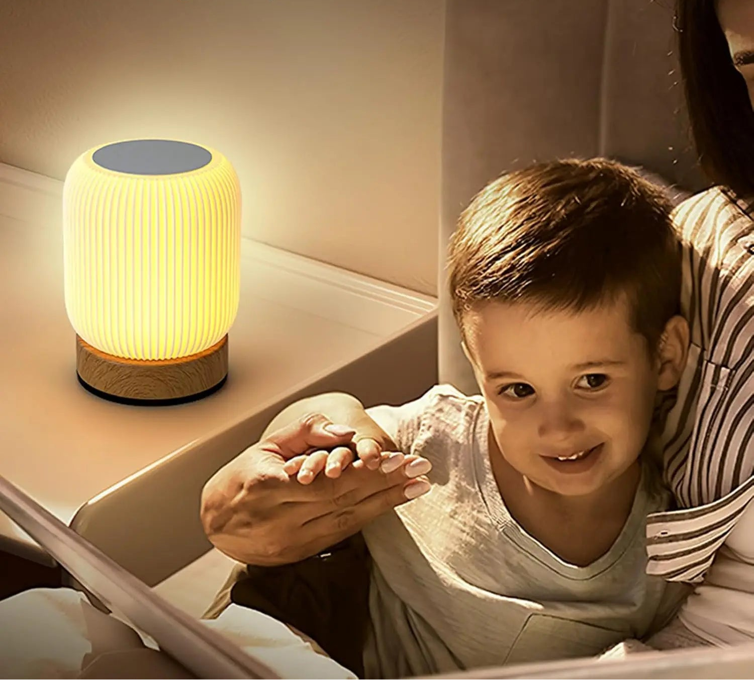 LumiTouch™ Wood Night Light