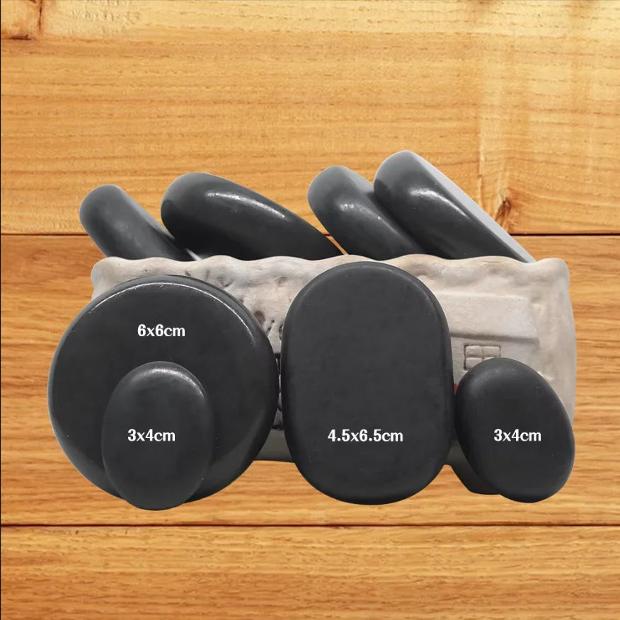 Aren – Basalt-Massagesteine Set