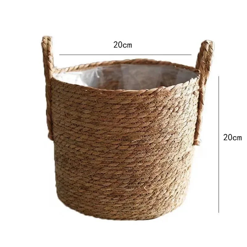 Natur Pflanzenkorb „Boho Weave“