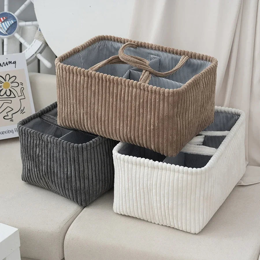 Geflochtener Stoffkorb „QuadWeave“