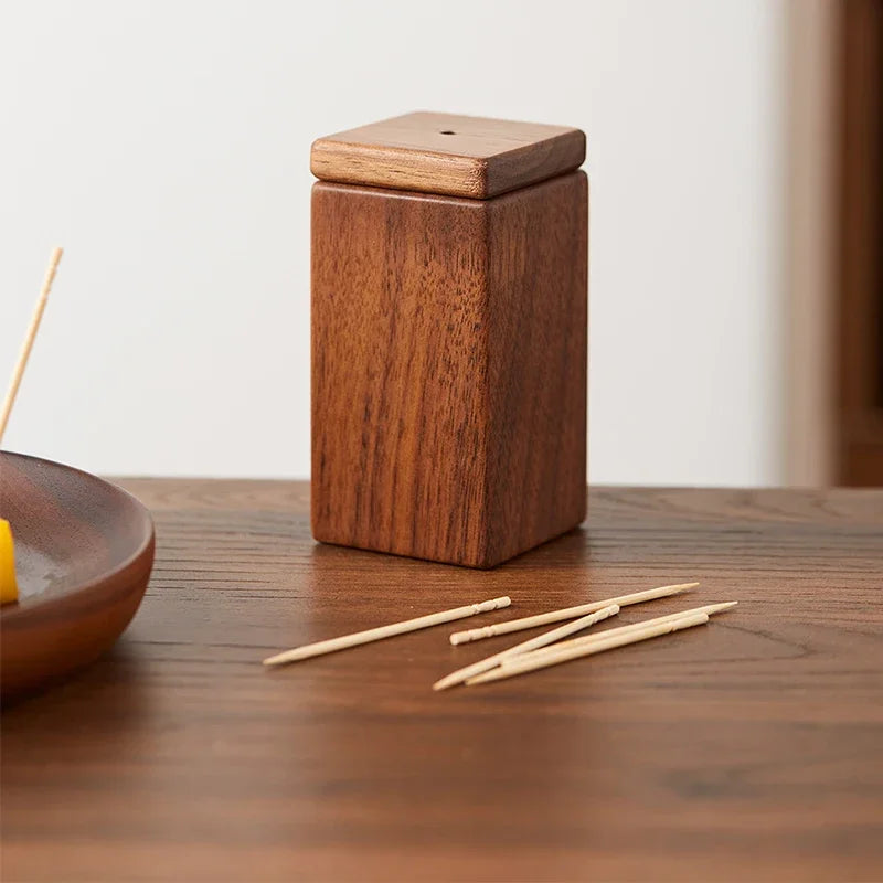 Zahnstocher Box „Walnut Magnet“