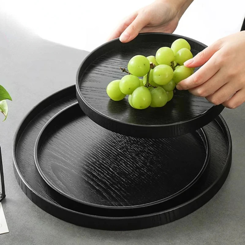 Kuro Tray – Japanisches Holztablett Schwarz