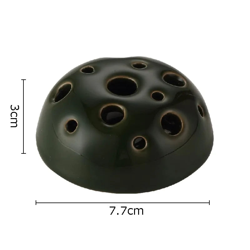 Bloom Insert Keramikaufsatz Ausführung Deep Olive, glatte grüne Keramik