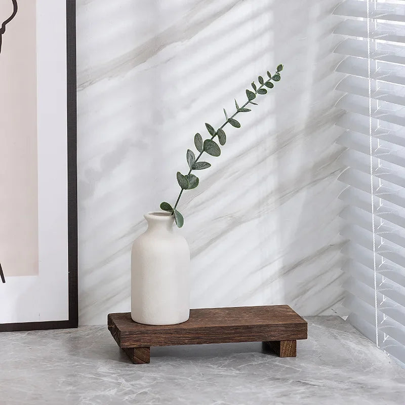 Holz Sockel Tablett „Elevate Wood“