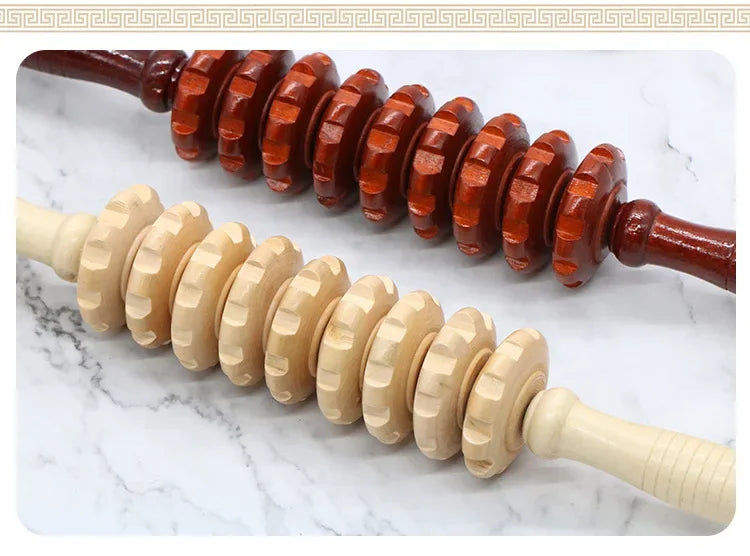 Schlanker Holz-Massageroller Slim Roll für präzise Körpermassage