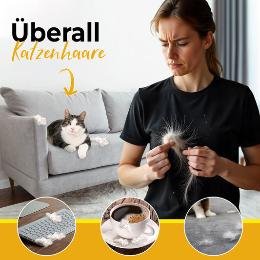 Fluffinator – Selbstreinigende Katzenbürste für weniger Haare