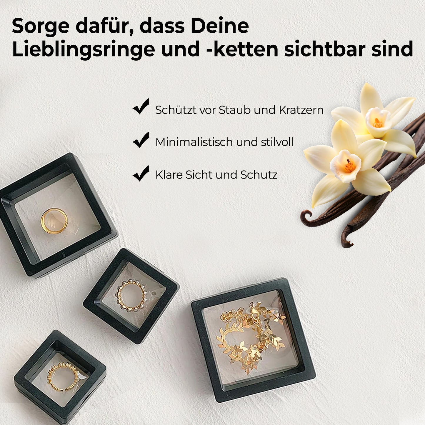 AirDisplay – 3D Floating Vitrine im praktischen 10er-Set