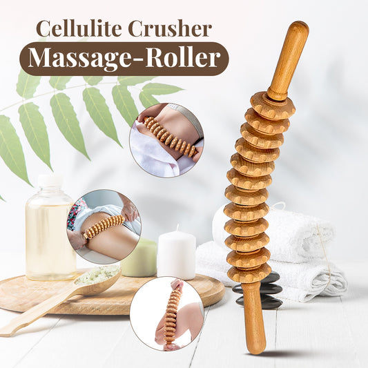 Cellulite Crusher – Massageroller aus Holz für glatte Haut & Entspannung