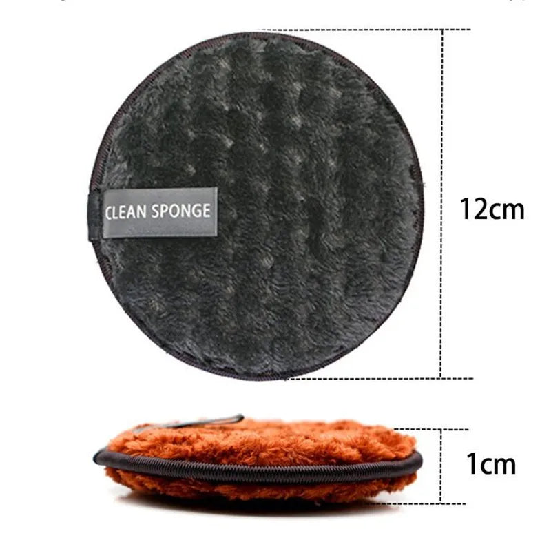 Größentabelle der Pura Make-up-Entferner Pads mit Maßangaben