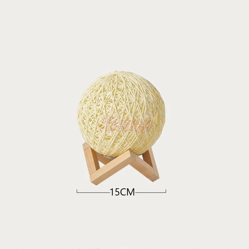 Golden Orbit™ Rattan Light Sphere