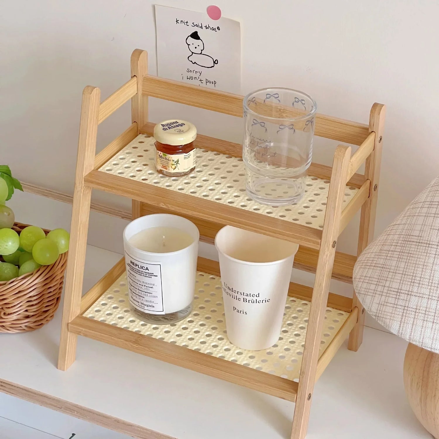Bambus Tischregal „Cup Corner“