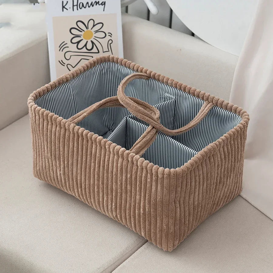 Geflochtener Stoffkorb „QuadWeave“