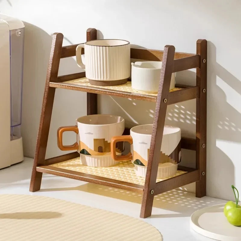 Bambus Tischregal „Cup Corner“