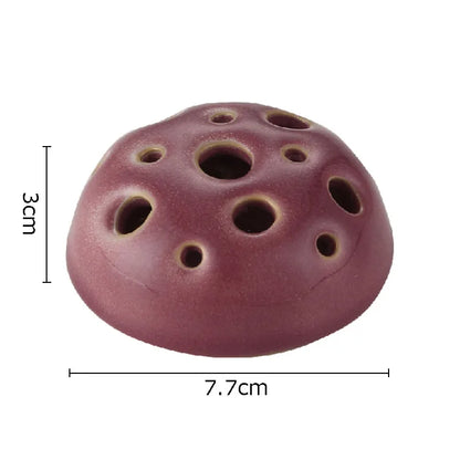 Bloom Insert Keramikaufsatz Ausführung Oxblood, glatt glasierte Keramik
