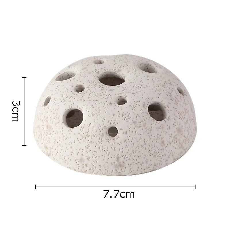 Bloom Insert Keramikaufsatz Ausführung Lunar Sand, runde Blumenform