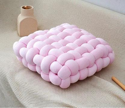 Nodo 3D Knotenkissen 30x33cm – Handgeknotetes Sitzkissen