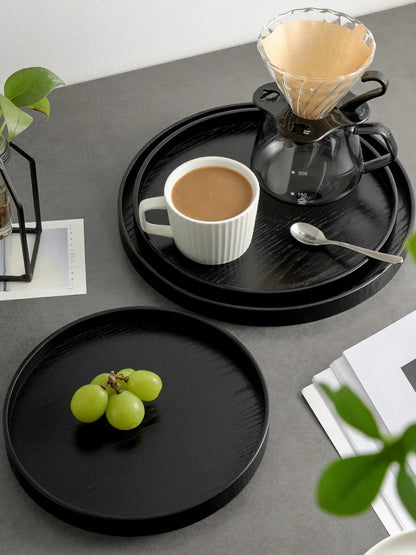 Kuro Tray – Japanisches Holztablett Schwarz