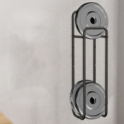 Stabiler schwarzer Handtuchhalter aus Metall mit hoher Tragfähigkeit im Belastungstest