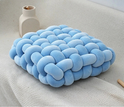 Nodo 3D Knotenkissen 30x33cm – Handgeknotetes Sitzkissen