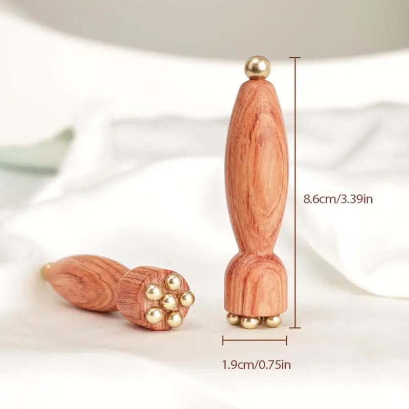 Lotus Augen-Massagestab mit Maßangaben zur Produktgröße