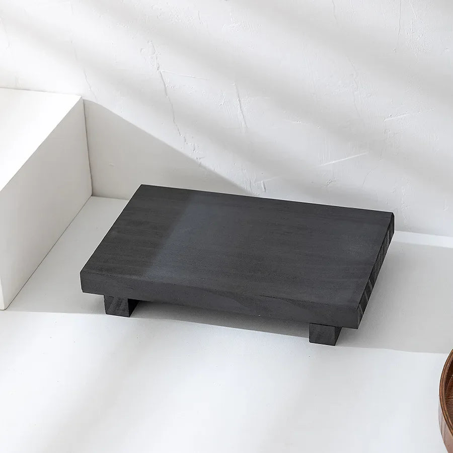 Holz Sockel Tablett „Elevate Wood“