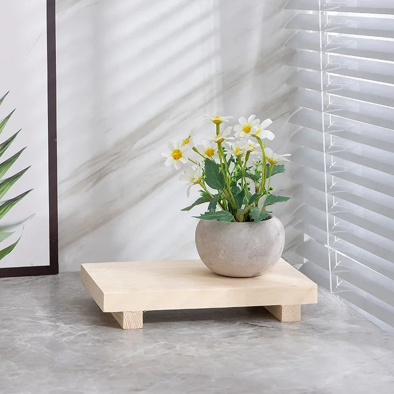 Holz Sockel Tablett „Elevate Wood“