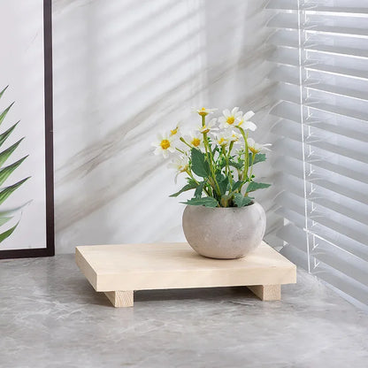 Holz Sockel Tablett „Elevate Wood“