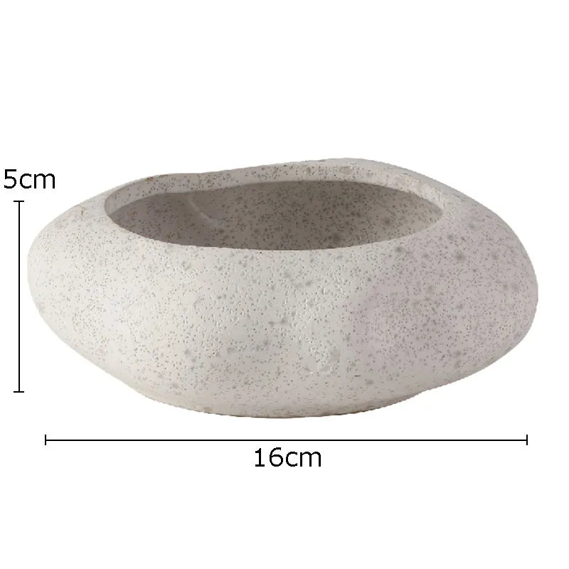 Base Bowl Keramikvase Ausführung Lunar Sand, strukturierte Oberfläche