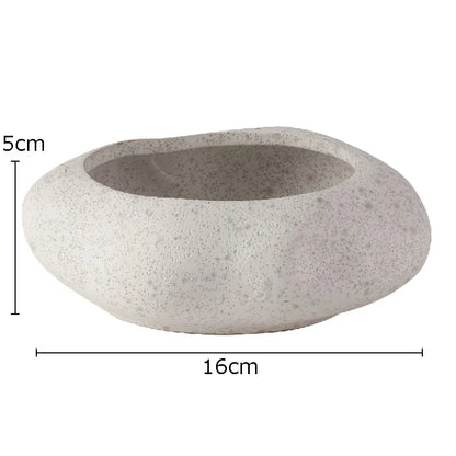 Base Bowl Keramikvase Ausführung Lunar Sand, strukturierte Oberfläche