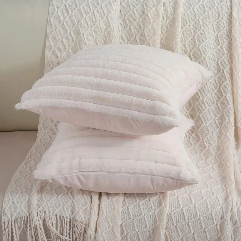 Felloptik Kissenbezug 45x45 cm – Soft Faux Fur