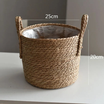 Natur Pflanzenkorb „Boho Weave“