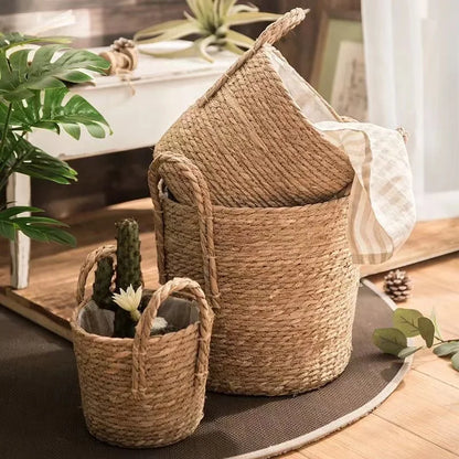 Natur Pflanzenkorb „Boho Weave“