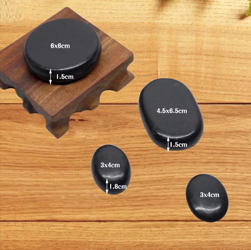 Aren – Basalt-Massage­steine Set