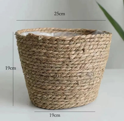 Natur Pflanzenkorb „Boho Weave“