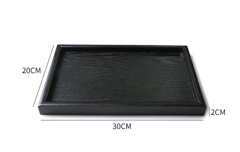 Kuro Tray – Japanisches Holztablett Schwarz