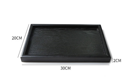 Kuro Tray – Japanisches Holztablett Schwarz