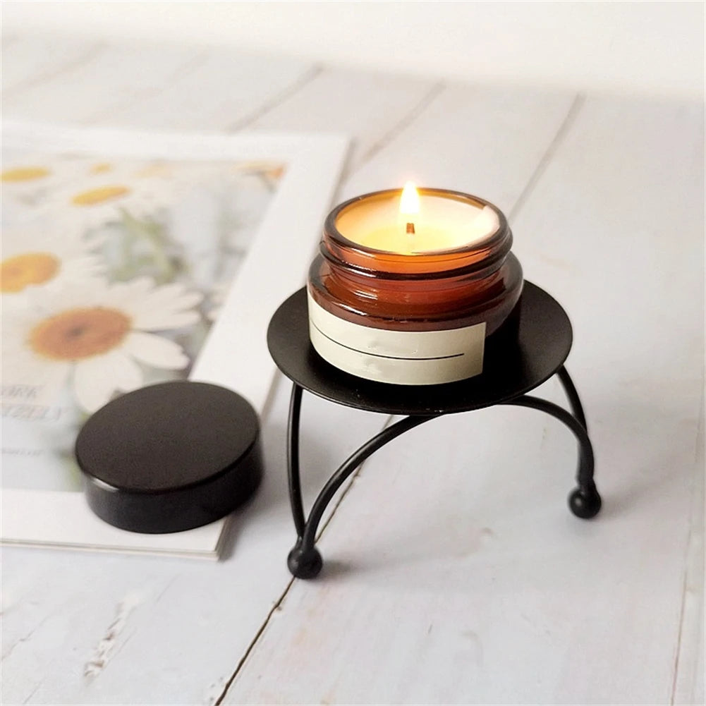 Vintage Metal Candlestick Candle Holders Pillar Iron Art Candlestick For Wedding Party Decor Mini Retro Candle Stick Stand