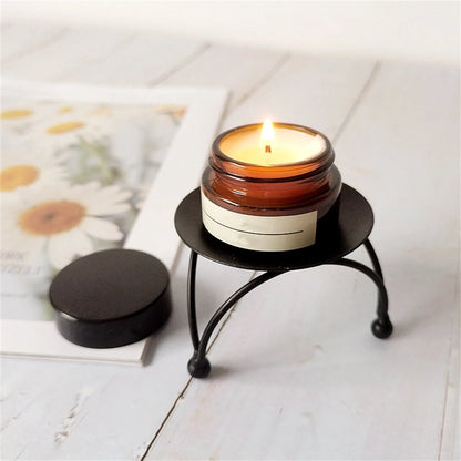 Vintage Metal Candlestick Candle Holders Pillar Iron Art Candlestick For Wedding Party Decor Mini Retro Candle Stick Stand