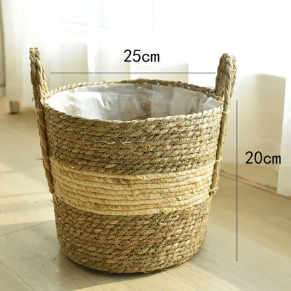Natur Pflanzenkorb „Boho Weave“