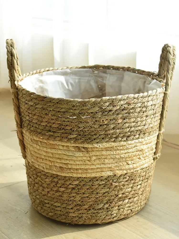 Natur Pflanzenkorb „Boho Weave“