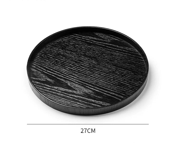 Kuro Tray – Japanisches Holztablett Schwarz