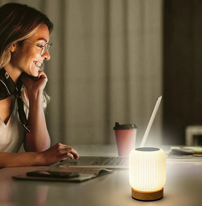 LumiTouch™ Wood Night Light