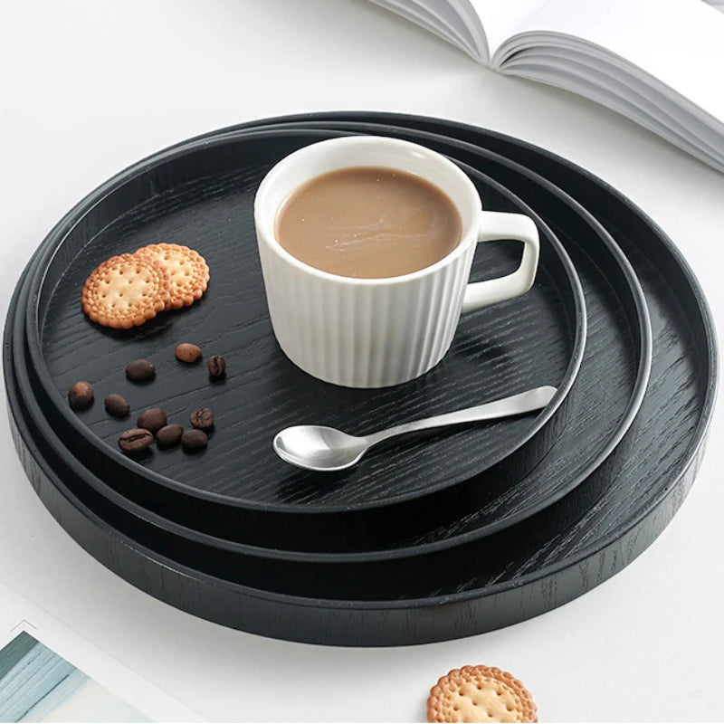 Kuro Tray – Japanisches Holztablett Schwarz