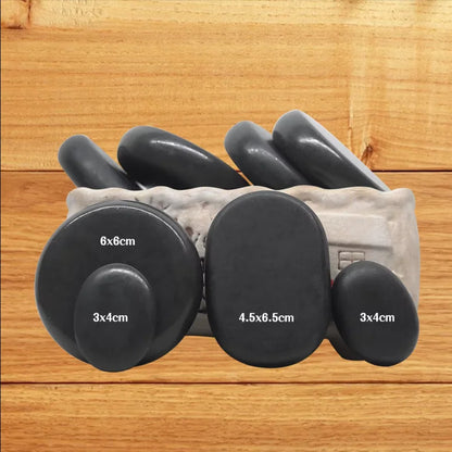 Aren – Basalt-Massage­steine Set