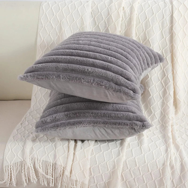 Felloptik Kissenbezug 45x45 cm – Soft Faux Fur