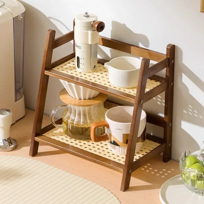 Bambus Tischregal „Cup Corner“